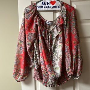 Never worn. Orange multi color